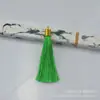 6cm Tocados Aleación Plástico Gorra Pendientes Borla Flecos Seda de Hielo Bolsita para Ropa Accesorios de Borla Colgante Accesorios de Peso