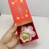 Chaveiro de Ouro Puro 999 Pingente de Bolsa Trânsito Dirigindo Transmissão ao Vivo Presente Fonte Atacadista Fabricante Envio Direto