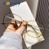 Armações de Óculos para Míopes para Mulheres Podem Ser Equipadas com Lentes de Prescrição Estilo Ins Simples de Celebridade da Internet Armações de Óculos Planos Tendência Armações de Óculos Profissionais Anti-Luz Azul