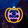 Estilo Neon LED Transfronteiriço Abóbora Aranha Fantasma Decoração de Cena do Festival Fantasma Luzes Decorativas de Atmosfera Halloween