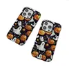 Funda de teléfono de dibujos animados Apple 18PM con tema peculiar y divertido, funda de película de doble capa para iPhone 17, venta de Halloween por tiempo limitado