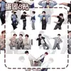 [Transparente e de alta definição] Adesivos de transferência em formato de ovo, usados para decorar agendas e garrafas de água, um item para fãs da boy band "Shidai Shao Nian Tuan," e à prova d'água