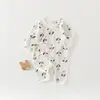 Ropa de Verano para Bebés Recién Nacidos, Ropa para Aire Acondicionado, Pijamas, Estilo Delgado de Algodón Puro, Mameluco Unisex para Bebé, Mono, Ropa Estilo Monje