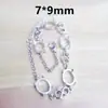 Pulsera de Cobre Puro Plateada en Plata 925 para Montaje de Piedras Preciosas DIY, Pulsera Plateada en Platino, Servicio de Procesamiento para Montaje de Piedras Preciosas en Blanco