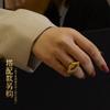 Marca Estilo Ins Francês Venda Quente Personalidade Design de Lábios Exagerados Anel Aço Titânio Banhado Ouro Real 18K Anel Venda por Atacado