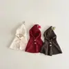 Chal coreano Yipan para niños, sombrero de invierno para niñas con estampado de estrellas, integrado, a prueba de viento y cálido, para exteriores, venta al por mayor
