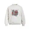 Sudadera con capucha de cuello redondo con estampado de letras 'American Graffiti', holgada, informal, para hombre, primavera y otoño, tendencia callejera americana, ropa deportiva