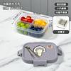 Lancheira com Compartimento para Frutas, Lancheira Redutora de Gordura para Salada, Caixa de Piquenique Portátil para Comida ao Ar Livre, Lancheira para Micro-ondas