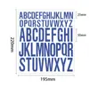 Amazon Pegatinas de Letras en Inglés Decorar Niños DIY Pegatinas Coloridas Impermeables y a Prueba de Aceite PVC Pegatinas de Letras Coloridas
