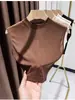 Chaleco sin mangas Ning Xinyi para mujer, corte ajustado, estilo corto, top de malla transpirable, capa interior fina, cuello redondo, cuello falso, versátil