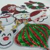 Papai Noel Bordado com Lantejoulas Bordado à Máquina Roupas Sapatos e Chapéus Adesivos de Tecido Conta de Mão DIY Adesivos de Patch Bordado Costura à Mão
