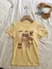 Vestido playero de gato súper lindo pantalones de vestir estilo coreano moderno manga corta lunares corte ajustado top favorecedor estampado