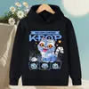 2025 Venda Quente Transfronteiriça Roupas Periféricas de Kpop Moletom de Veludo Infantil Outono e Inverno Capuz Casual Solto para Crianças de Tamanho Médio e Grande