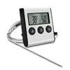 Termômetro Digital de Sonda para Alimentos, Termômetro Digital de Leitura Instantânea em Aço Inoxidável para Churrasco, Grelhar, Assar e Cozinhar