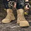 Otoño Invierno Comercio Exterior Tallas Grandes Botas de Montaña de Caña Alta para Exteriores Botas Tácticas para Exteriores Botas del Desierto Zapatos de Entrenamiento Transfronterizos para Acampar para Hombres Hombres