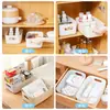 Caja de Almacenamiento de Cosméticos de Escritorio para Libros Organizador de Miscelánea Cesta de Almacenamiento Plástico Snacks Hogar Cocina Caja de Almacenamiento