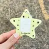 Porta-cartão de identificação com foto estrela estilo ins minimalista de 1,0 polegada, porta-cartão leque de acrílico, tijolo de cartão, protetor de cartão, capa de cartão