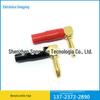 Taiwan Banana plugue de plástico Plugue banana tipo trigo plugue curvo banhado a ouro 4mm plugue banana para alto-falante cabeça de lanterna