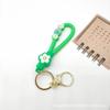 Pulsera de flores llavero colgante para bolsa accesorios llavero cuerda de mano de pvc regalos creativos venta al por mayor cuerda de cuero suave