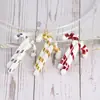 Decoraciones Navideñas 6 Piezas/Paquete Bastones de Caramelo Navideños de Plástico Coloridos Adornos para Árbol de Navidad Pequeños Bastones de Caramelo