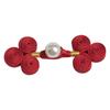 Nuevo Hanfu de estilo chino Hebilla Perla Hebilla de tres ruedas Estilo nacional Botón tejido a mano Traje Tang Cheongsam Ropa Accesorios de decoración