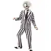 Fantasia de Halloween do Arcanjo Fantasia COS Cosplay do Filme Beetlejuice Terno Listrado