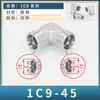 Cable Exterior Tipo H Doble 1C9 Ferrule en Ángulo Recto Codo de 90 Grados 14/16/18/22*1.5 Acero al Carbono Junta para Tubería de Aceite de Alta Presión