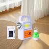 Iluminación Solar Sistema Pequeño Combo de Luces con Panel Solar, 1 a 3, con Salida USB, Luz de Emergencia, Impermeable