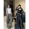 Toma real: Cárdigan de punto para mujer, conjunto de suéter chaqueta casual estilo coreano para otoño 25292
