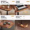 Mesa lateral para sofá para uso doméstico, móvil y ajustable, diseño simple para sala de estar y balcón, mesa de café pequeña de lujo ligero, mesita de noche para dormitorio