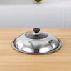Tapas de olla de acero inoxidable al por mayor con vidrio templado para uso doméstico, extra gruesas, adecuadas para cocinar en la cocina, transparentes y resistentes al calor