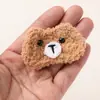 Parche de Oso de Animal Pequeño de Dibujos Animados Lindo de Peluche Accesorios de Pinza Lateral Hechos a Mano DIY Accesorios para Bolsos Ropa Accesorios