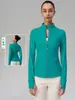 Chaqueta de Yoga Personalizada para Mujer con Cuello Alto Moda Deportiva al Aire Libre Cremallera Dorada Chaqueta con Capucha Transpirable Ropa Exterior para Fitness