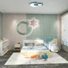Habitación Infantil pared de fondo cálido papel tapiz papel tapiz habitación de niña habitación de princesa decoración de mesita de noche tela de pared mural sin costuras