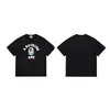 Etiqueta original de una pieza dropshipping transfronterizo bape suministro estable a largo plazo camiseta casual deportiva de manga corta de doble hilo para hombre y mujer B