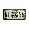 Placa de Estanho da Rodovia 66 3015 Placa de Licença Chapa de Estanho Garagem Clube Bar Decoração Estilo Americano