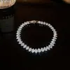 Pulseira quadrada ajustável colorida de zircônia transfronteiriça, pulseira de pulso doce e versátil para o dia a dia, joia de design de luxo leve e de alta qualidade