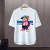 Nova camiseta de manga curta masculina verão coreano estilo moderno simples meia manga top Hong Kong estilo frouxo casual moda marca t-shirt