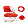 Gaxeta de silicone autoadesiva redonda antiderrapante absorvente de choque, base de pé de borracha de silicone translúcida branco fosco, almofada de borracha de corte e perfuração