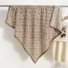 Estilo INS simples alta qualidade padrão de palavras lenço quadrado 90 lenço decorativo espinha de peixe de seda presente moda de férias
