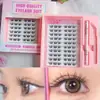 Cílios Postiços Transfronteiriços Mais Vendidos Comércio Exterior Estilo Fino Lágrimas Azuis 2.0 Kit com Cola Maquiagem Diária Olhos Exquisitos Vibrantes