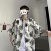 Camisa Hawaiana Floral de Verano para Hombre, Camisa de Algodón Retro de Manga Corta para Hombres y Mujeres, Tops Sueltos de Viaje para Parejas