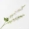 Flores artificiais de delphinium e jacinto em 2 peças, flores de seda para decoração de casamento, hotel e sala de estar, flores artificiais violetas