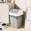 Cubo de Basura Cuadrado Hueco para Baño con Tapa Flip-Top, para Hogar, Sala de Estar, Cocina, Papelera Gruesa
