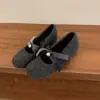 Zapatos de Piel para Uso en Exteriores, Zapatos de Lana de un Solo Color Estilo Chanel Nuevos, Zapatos de Algodón para Mujer, Nuevos Zapatos Mary Jane Suaves Estilo Francés Otoño e Invierno 2026