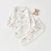 Ropa de Verano para Bebé Conjunto de Pijama de Algodón Puro Clase A para Bebé para Niños y Niñas Ropa Delgada para Aire Acondicionado Ropa Interior para Recién Nacidos