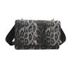 Otoño 2024 Nuevo Bolso Cuadrado Pequeño Estampado de Leopardo Transfronterizo Bolso de Mujer de Alta Gama Portátil Estilo Occidental Europeo Nicho Bandolera de Un Hombro