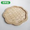 Cesta de bambú tejido de bambú bolsa de materiales diy estudiantes de primaria materiales de investigación plato redondo pequeño de frutas hecho a mano productos de bambú