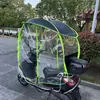 Toldo para Veículo Elétrico com Cortina Lateral Totalmente Fechada Guarda-Sol para Veículo a Bateria Guarda-Sol para Bicicleta Motorizada Guarda-Chuva para Chuva Guarda-Sol para Triciclo Guarda-Sol para Motocicleta