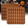 Comercio exterior caliente Halloween cabeza de calavera caramelo de chocolate chicle botella de cera azúcar molde de silicona grado alimenticio 40 incluso